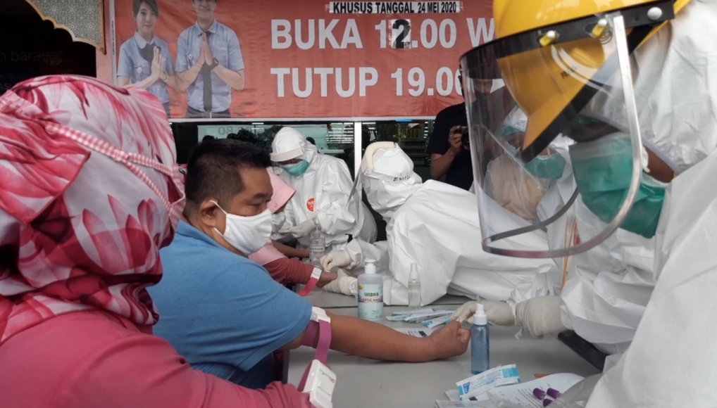 Walikota Mojokerto Pimpin Rapid Tes Massal di Lokasi Perdagangan