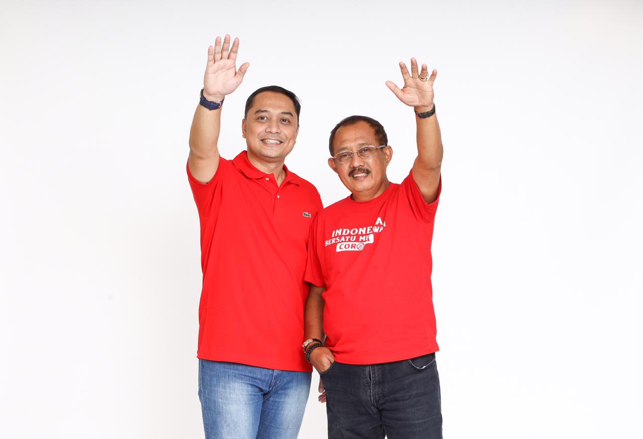 Eri-Armuji Daftar ke KPU Surabaya Full Team, PDIP Siap 'Holopis Kuntul Baris'
