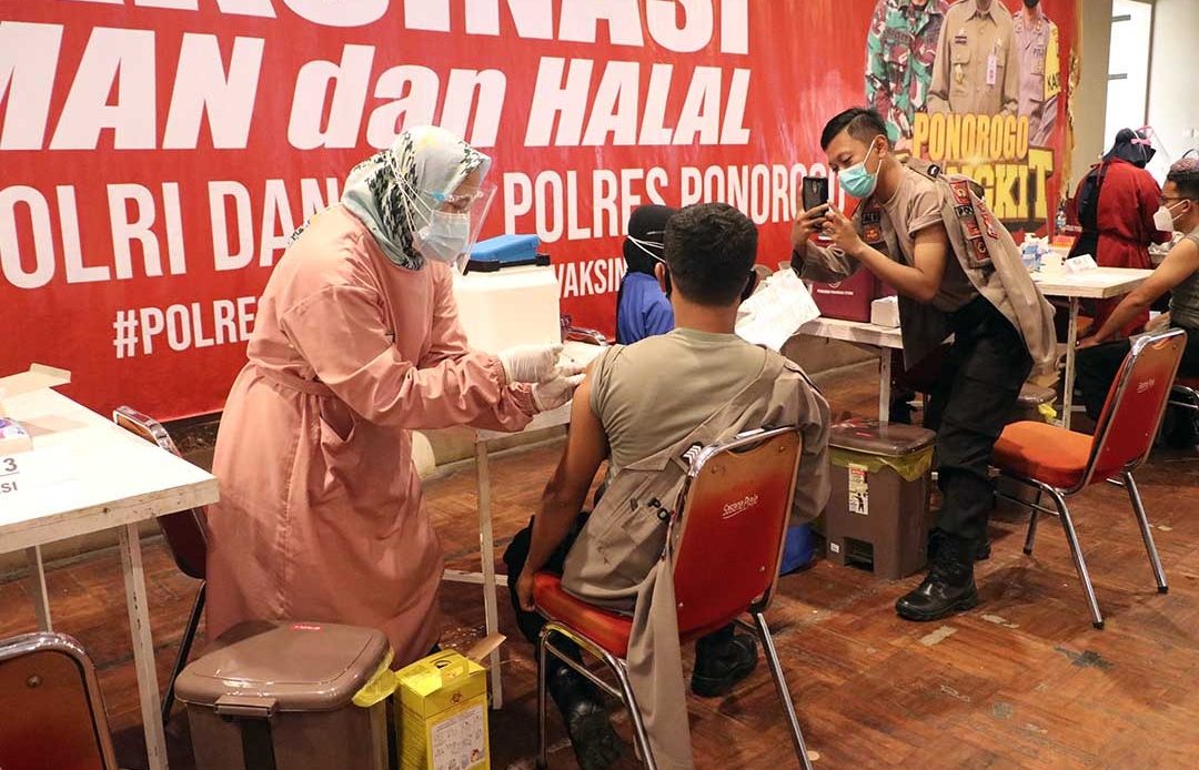 Vaksinasi Gelombang 2, 7 Ribu Lebih Warga Ponorogo Telah Divaksin Covid-19