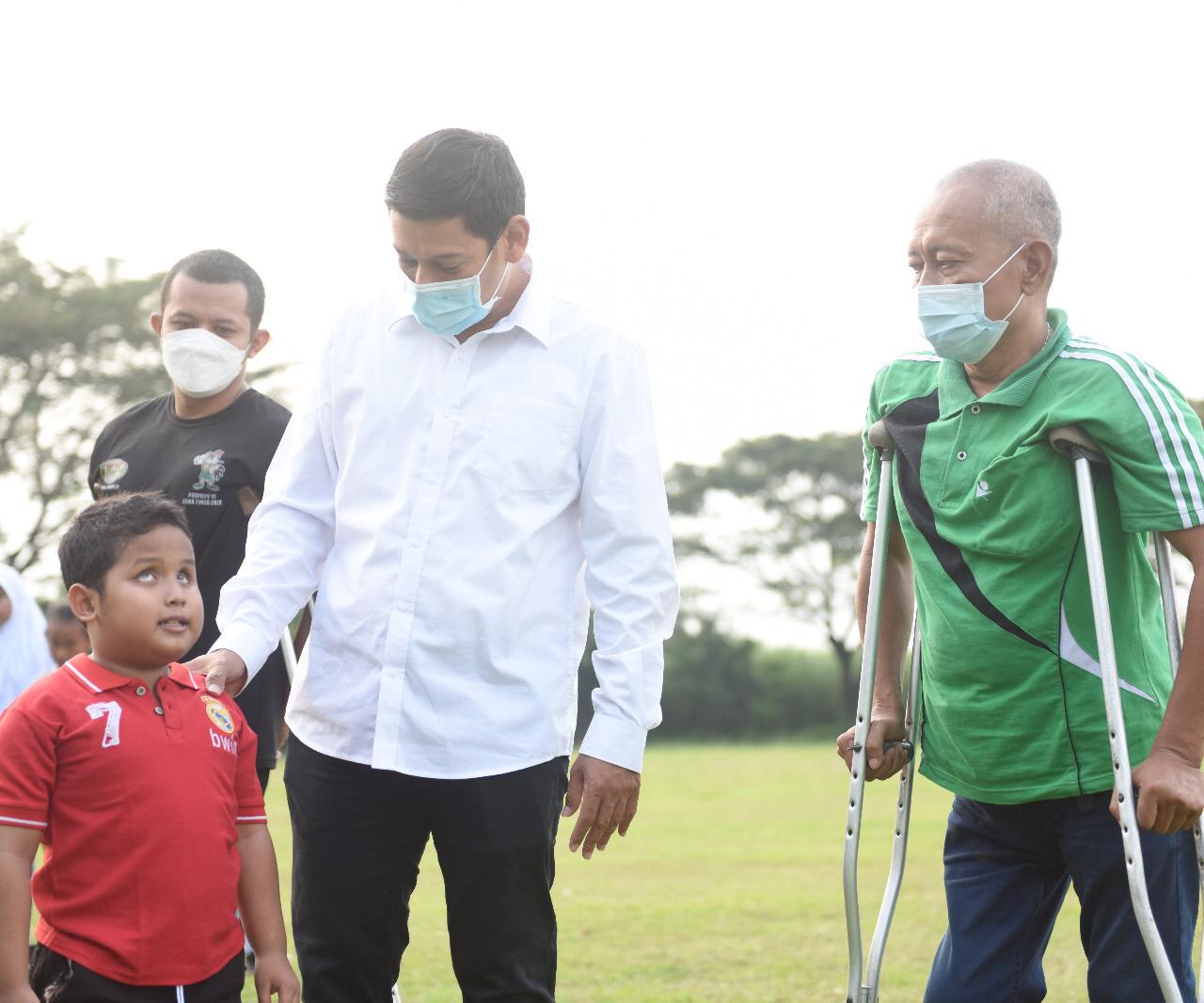 Walikota Abu Bakar Semangati Atlet Paralympic Duta Kota Kediri di Peparprov