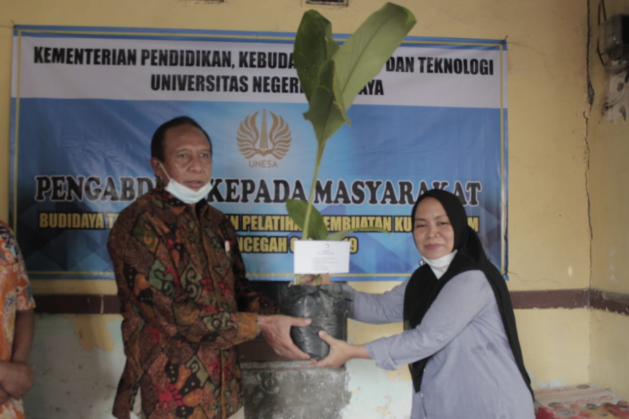 Prodi PLS Unesa Gelar Pelatihan Budidaya dan Pengolahan Toga Sebagai Alternatif Cegah Covid-19