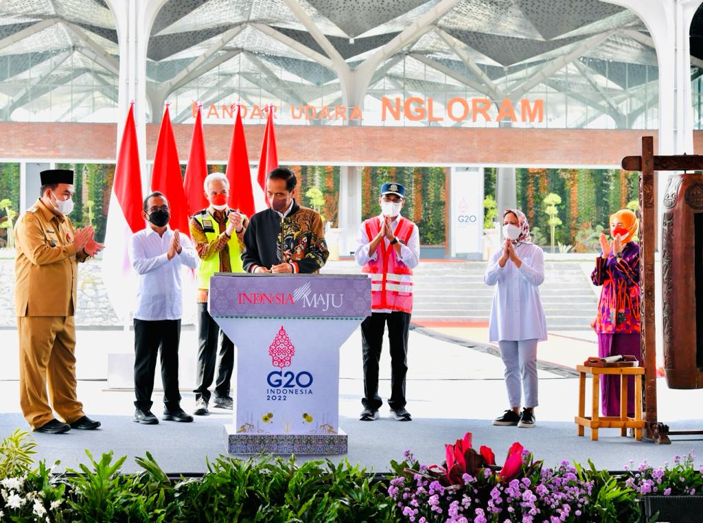 Bandara Ngloram Blora Diresmikan Presiden Jokowi, Gubernur Ganjar : Sudah Jadi Mimpi Sejak Tahun 1971