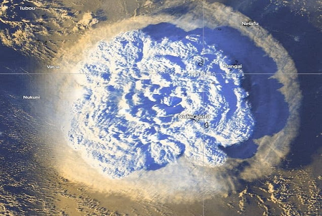 Ledakan Dahsyat Gunung di Tonga, Terkuat di Abad 21