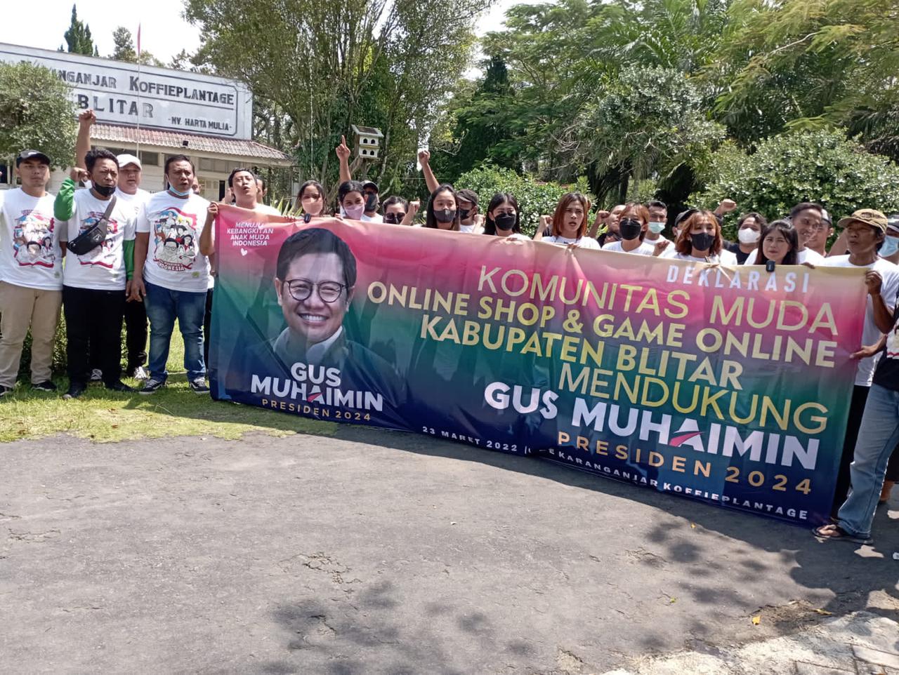 Komunitas Muda Online Shop dan Game Online Blitar Deklarasi Dukung Gus Muhaimin Presiden 2024