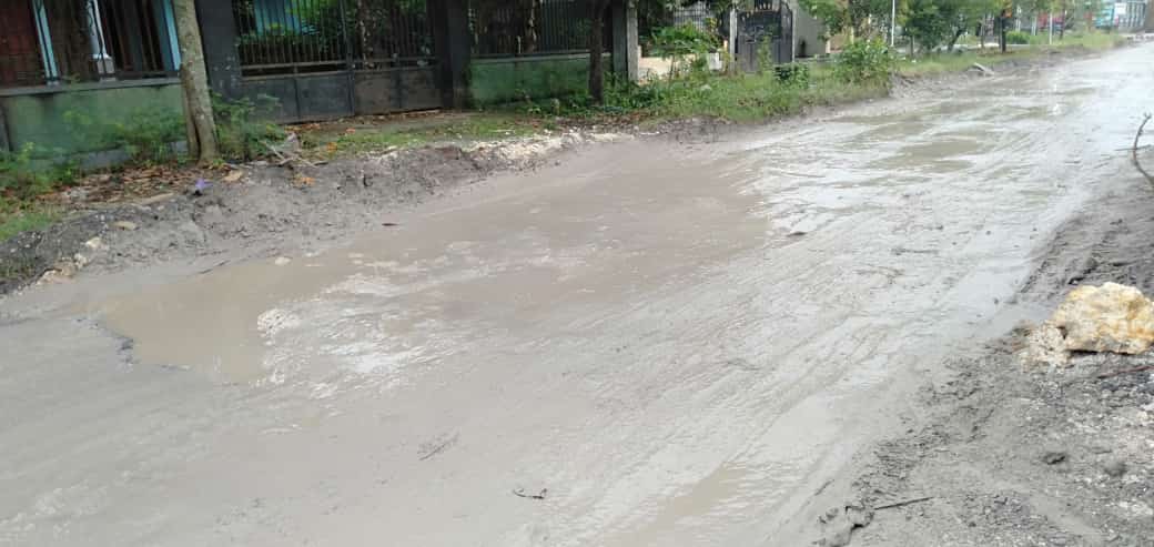 Jelang Mudik, Jalan Alternatif Lamongan Rusak Parah