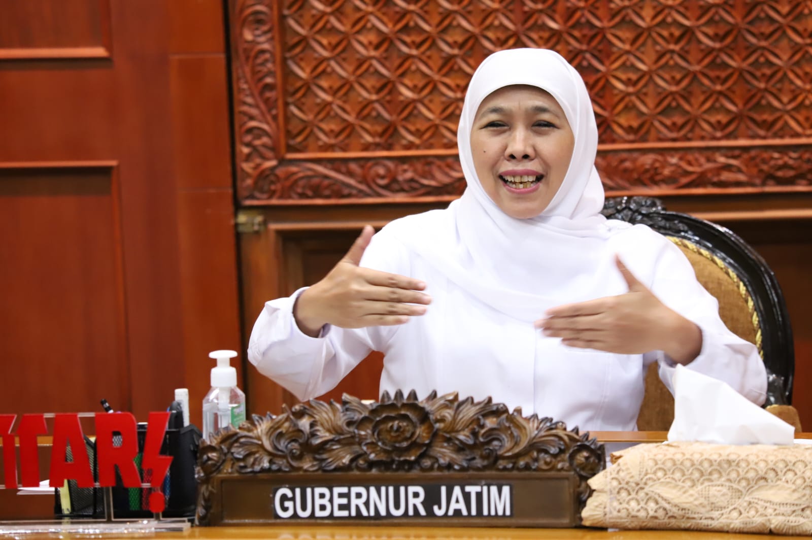 Gubernur Khofifah Optimis Melandainya Covid-19 Menuju Better Life