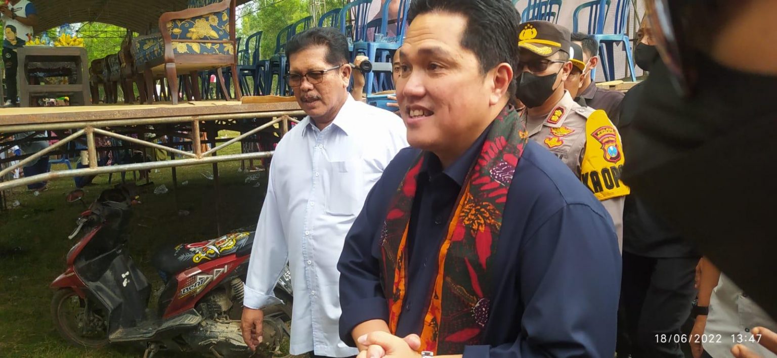 Saksikan Kerapan Sapi di Sampang, Erick Thohir Bahas Antisipasi PMK