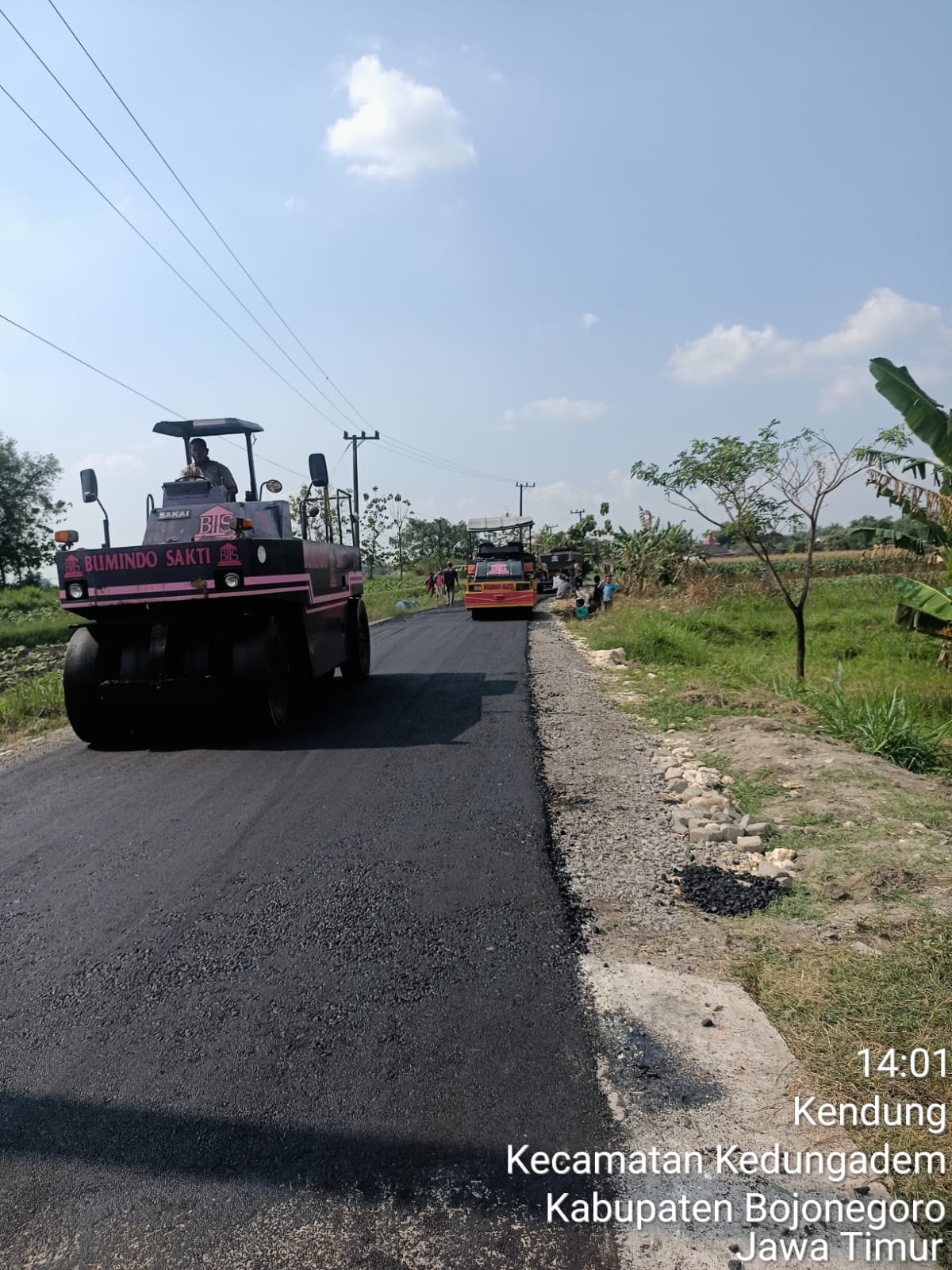 BKD 2021 Tahap Kedua Cair, Jalan Desa Kedung-Kedungadem Diaspal 3,8 Km