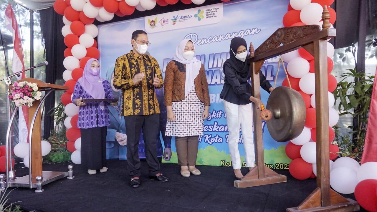 Canangkan BIAN, Ketua TP PKK Kota Kediri : Kelengkapan Imunisasi Anak Kewajiban Orangtua