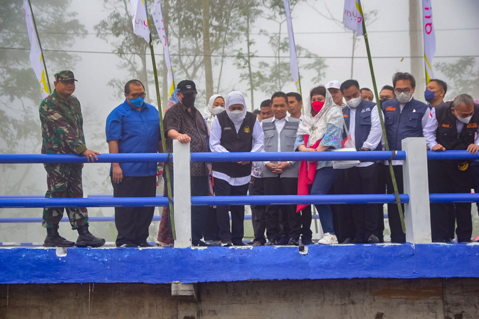 Gubernur Khofifah : Jembatan Kajar Kuning Tunjang Pemulihan Ekonomi dan Pendidikab Lumajang-Malang
