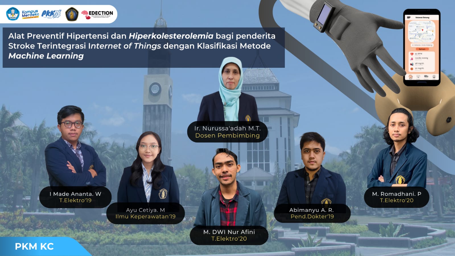 Lima Mahasiswa UB Ciptakan Alat Pendeteksi Gejala Stroke