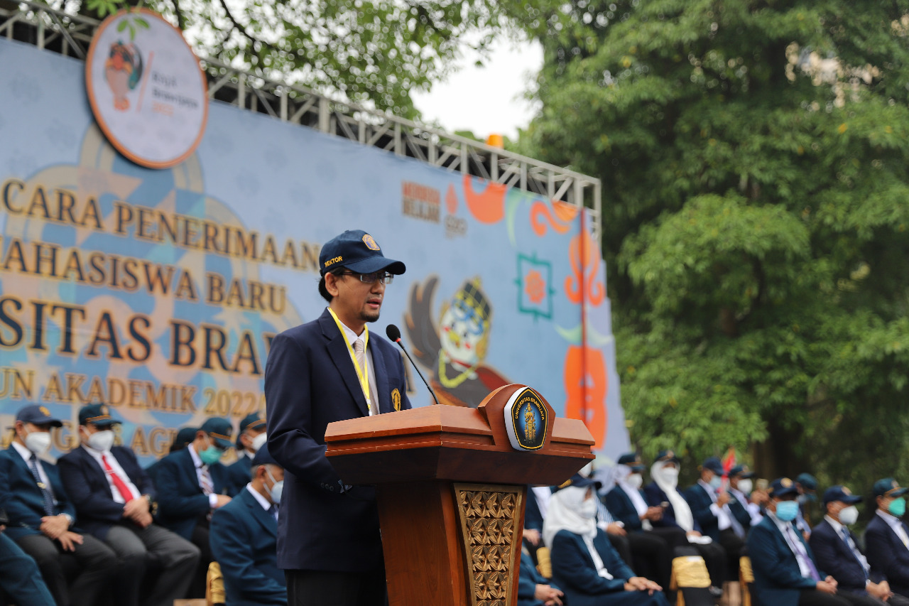 Sebanyak 15.179 Mahasiswa Baru Universitas Brawijaya Ikuti Upacara dan Kegiatan PK2MB Secara Hybrid