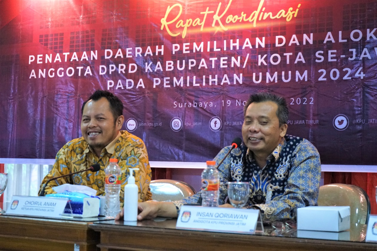 KPU Jatim Mulai Rancang Dapil dan Alokasi Kursi DPRD