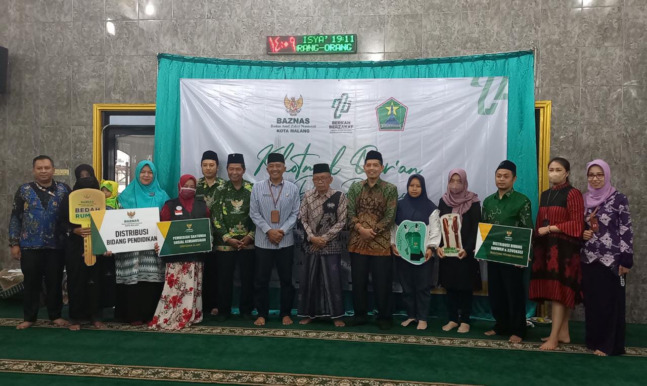 Hari Jadi Ke-22: Baznas Kota Malang Salurkan Ratusan Juta Bantuan