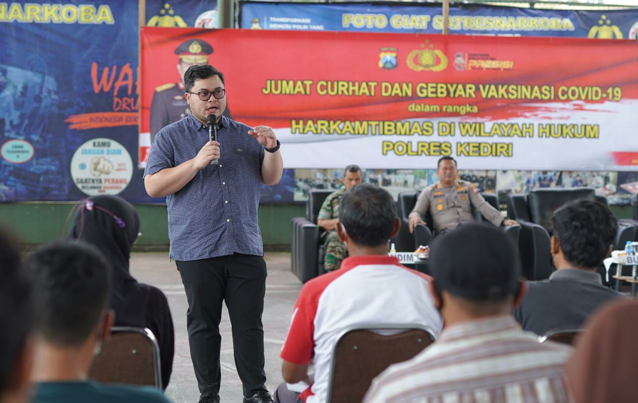 Meski Kasus Corona Melandai, Pemkab-Polres Kediri Konsisten Lakukan Percepatan Vaksinasi Dosis Ketiga