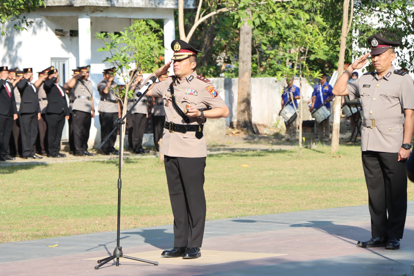 Rayakan Hari Bhayangkara, Polres Nganjuk Ziarah ke TMP