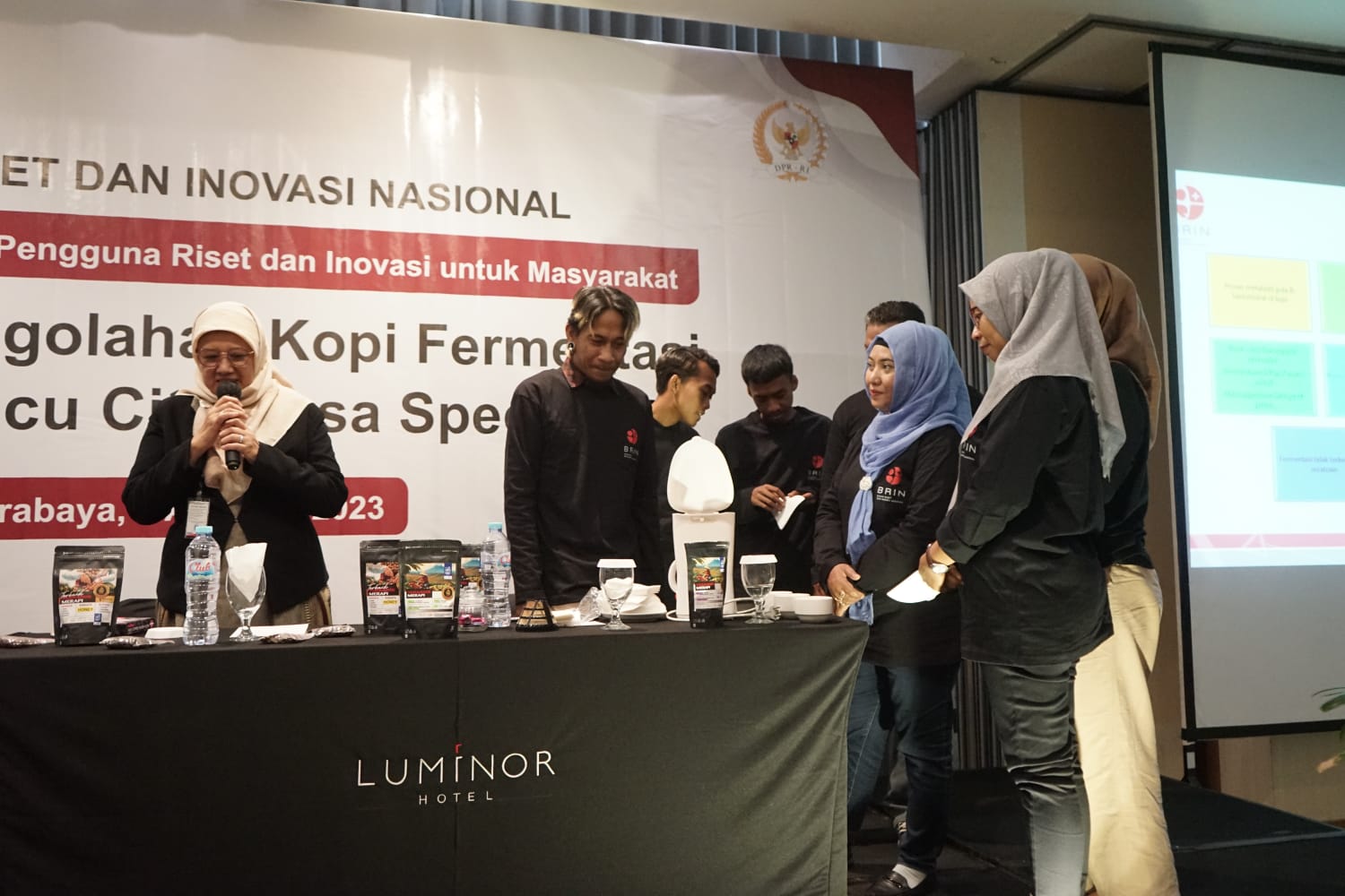 Sinergi BRIN dan Anggota DPR Bambang DH: Latih Pembuatan Kopi Fermentasi, Munculkan Pengusaha Baru