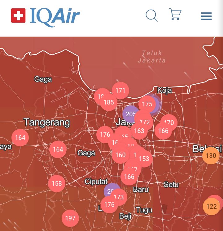 Memburuk Lagi, Kualitas Udara Jakarta Terparah di Ancol