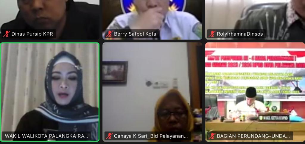 Rapat Paripurna, DPRD Palangka Raya Sepakati Rancangan Perubahan KUA PPAS
