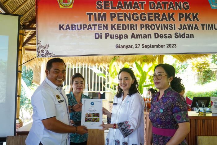 Kembangkan Program Puspa Aman, TP PKK Kabupaten Kediri Studi Tiru ke Kabupaten Gianyar
