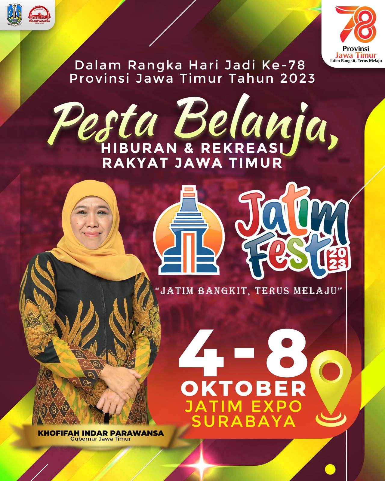Dimulai Hari Ini, Jatim Fest Ajang Penggerak Ekonomi dan Rekreasi Rakyat