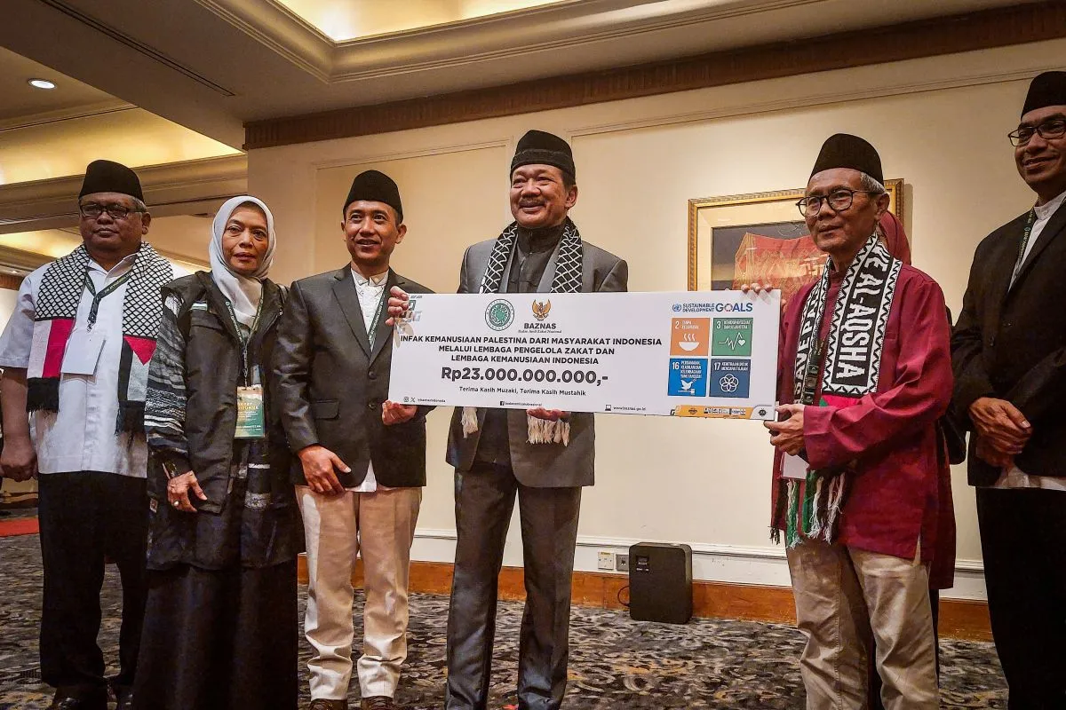Baznas RI Terima Donasi untuk Palestina dari MUI Senilai Rp23 Miliar