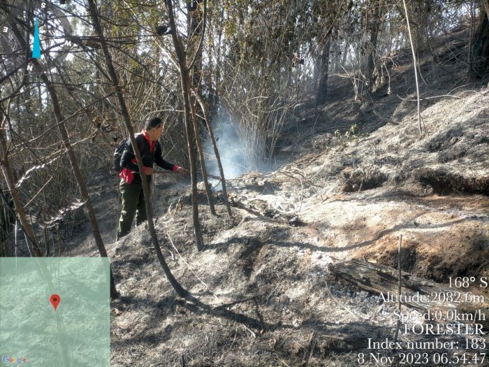 Lahan Terbakar di Lereng Gunung Kawi Capai 46 Hektare