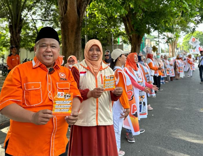 PKS Kampanyekan Tiga Gagasan dengan Flashmob di 216 Titik di Jatim