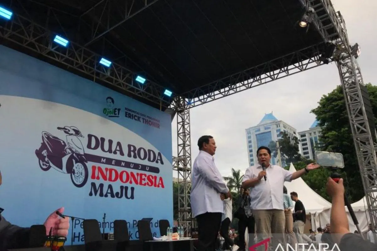 Erick Yakinkan Komunitas Ojol Prabowo Bisa Jaga Kesejahteraan Rakyat