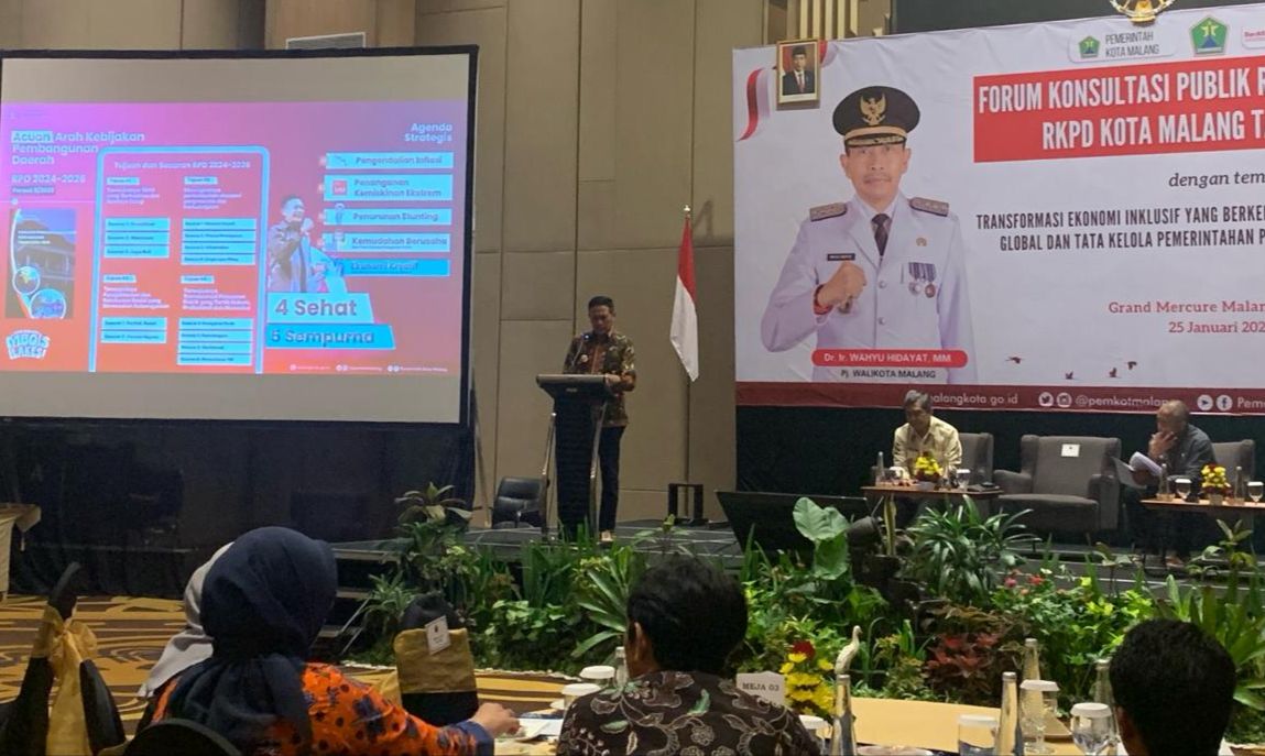 Infrastruktur dan Ekonomi Inklusif Jadi Fokus Pemkot Malang dalam Rencana Pembangunan 2025