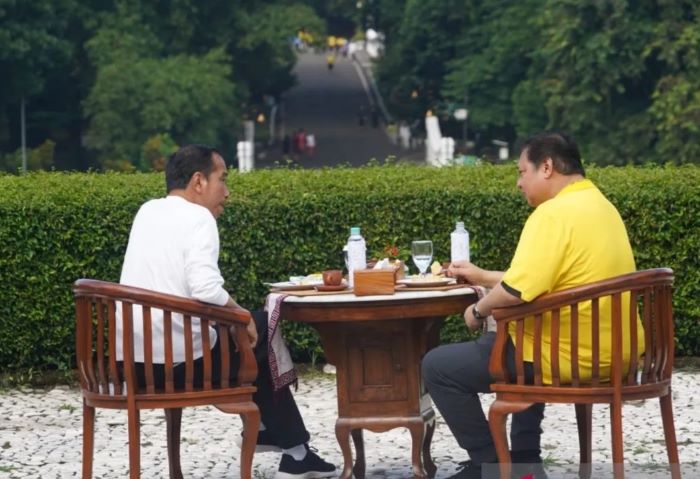 Jokowi dan Ketum Golkar Sarapan Bareng, Bahas Apa?