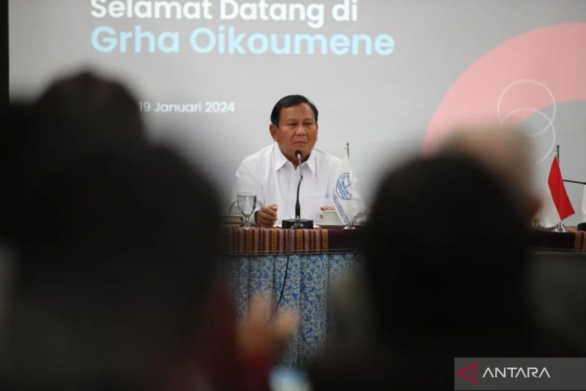 Prabowo Optimis Masa Depan Negara di Hadapan Pengurus PGI