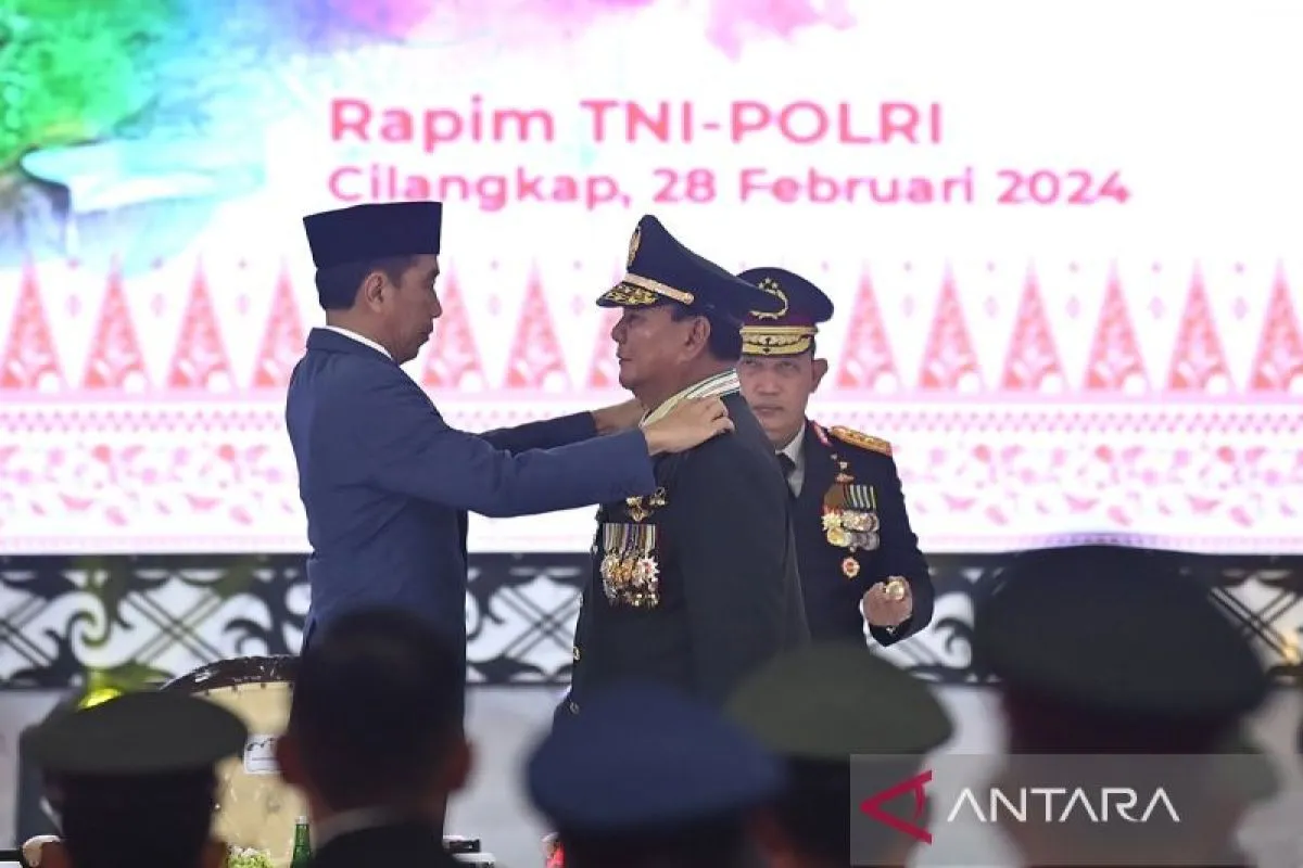 Prabowo Subianto Resmi Sandang Pangkat Jenderal TNI Kehormatan