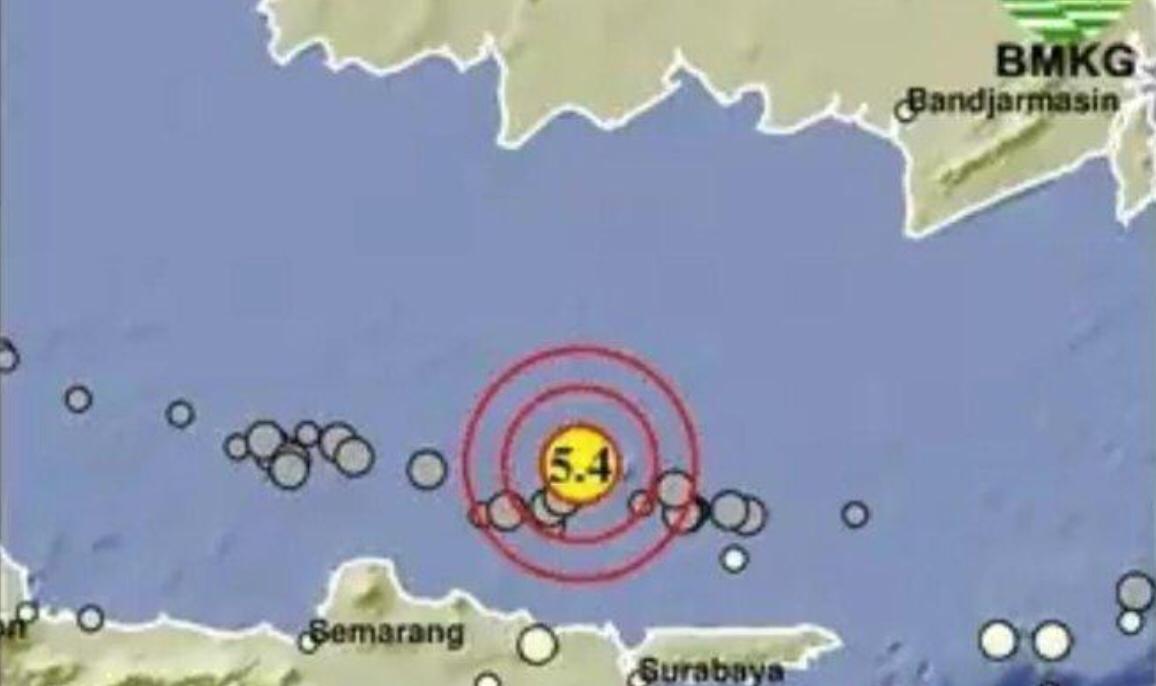 Getaran Gempa Bumi Tuban, Dirasakan Sebagian Warga Palangka Raya