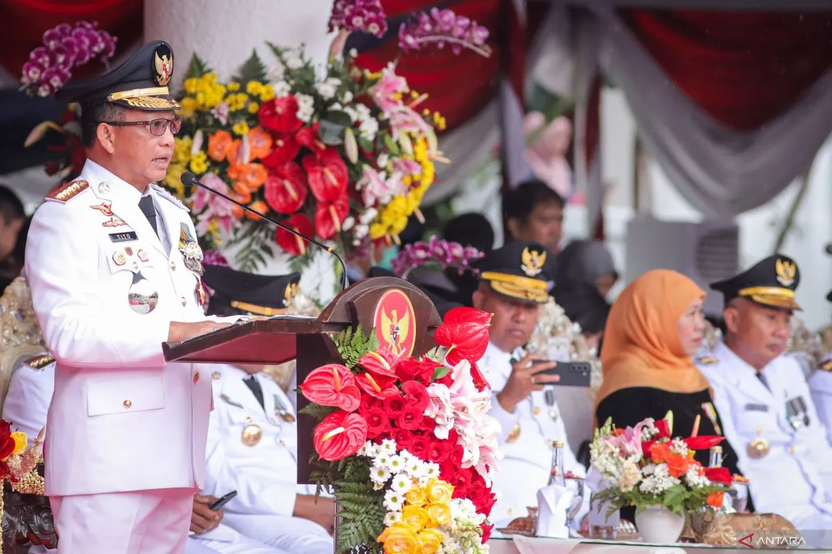 Upacara Hari Otoda XXVIII di Bawah Guyuran Hujan, Mendagri: Tak Boleh Gentar Hadapi Tantangan