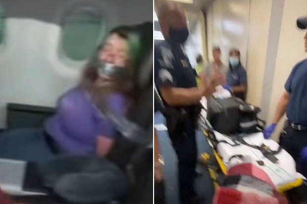 Gigit Pramugari, Penumpang American Airlines Dilakban Mulutnya